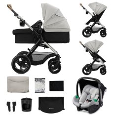 KINDERKRAFT Cochecito combinado 3 en 1 Moov 2 XL Air Grey