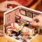 RoboTime Puzzle 3D in legno Miniatura di casetta Ristorante Mňam, mňam burger