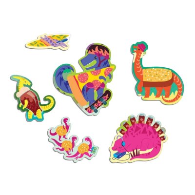 Puzzle Mudpuppy Pizzasaurus 60 pièces parfumé