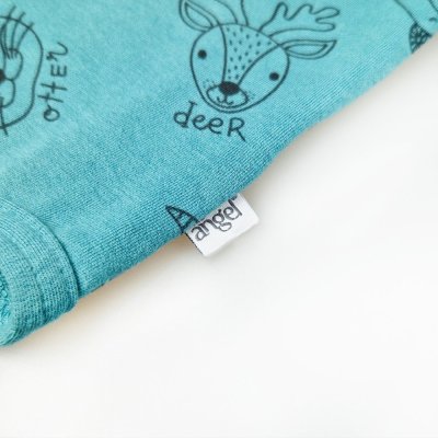 Body Wickel TISK Outlast® - dunkeltürkis Tiere/dunkeltürkis