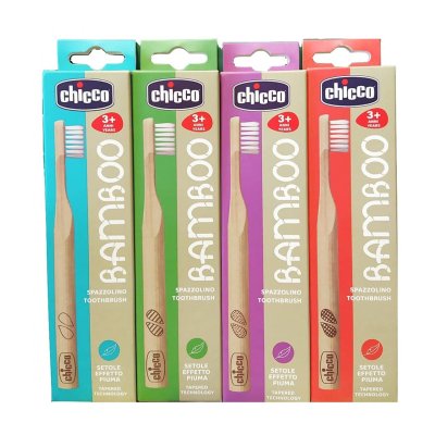 CHICCO Escova de dentes ecológica e biodegradável Eco Bamboo