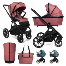 MUUVO Kombikinderwagen Slick 2.0 Set 2in1 Pure Pink