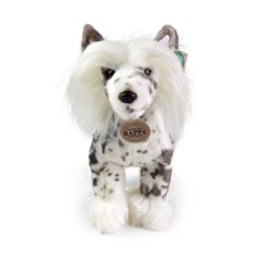 Rappa Plyschhund kinesisk nakenhund stående 25 cm ECO-FRIENDLY