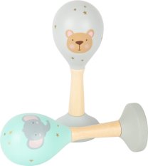 small foot Holz Rumba Kugeln Pastel Set 2 Stk.
