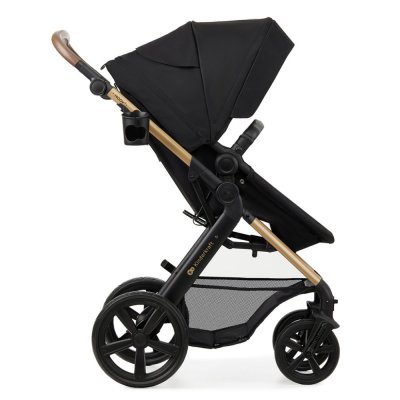 KINDERKRAFT Kombikinderwagen Moov 2 3in1 Pure Black - Schaumstoffräder