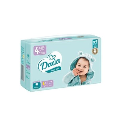 DADA Extra Soft Wegwerfwindeln 4 Maxi (7-16 kg) 48 Stk