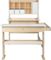 small foot Stand de vente en bois blanc