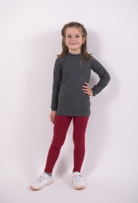 Maglietta smyk DR collo alto Outlast® - prugna