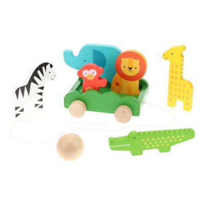 Petit Collage Animal Bowling Set in Trolley