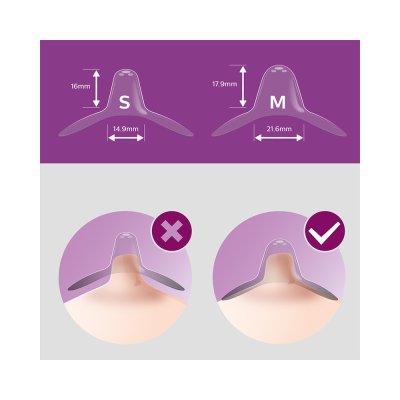 Philips AVENT Brustwarzenschutz – klein, 2 Stück + sterile Box