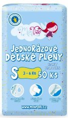 MONPERI Klasik Scutece de unică folosință S (3-6 kg) 50 buc