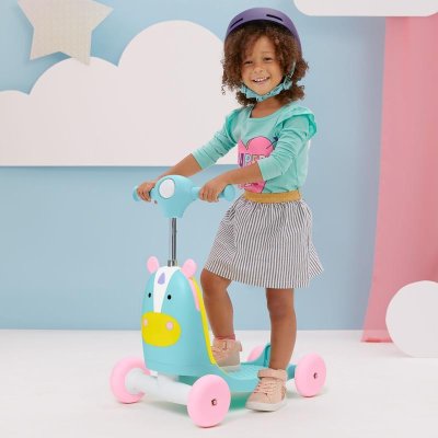 SKIP HOP Zoo-Türsteher 3 in 1 Ride-On Unicorn 12m+ bis 20 kg