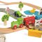 Bigjigs Rail Caminho de Ferro de Madeira com Campo 80 peças