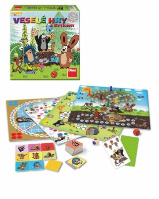 Fröhliche Spiele mit dem Maulwurf