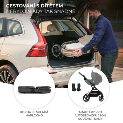 KINDERKRAFT SELECT Kinderwagen kombiniert Yoxi 2in1 Moonlight Grey