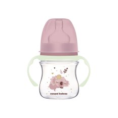 CANPOL BABIES Frasco anticólicas com alças iluminadas EasyStart Sleepy koala 120ml rosa