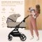 KINDERKRAFT SELECT Kinderwagen kombiniert Yoxi 2in1 Sand Beige
