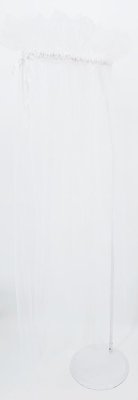 EKO Baldachim nad łóżeczko przezroczysty Biały 150x300 cm