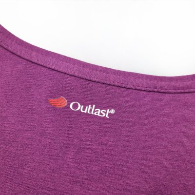 T-shirt da donna KR sottile Outlast® - prugna