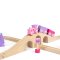 Bigjigs Rail Drewniana kolejka ośmiornica dla księżniczek 35 elementów