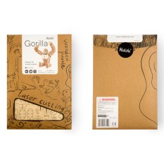 RoboTime Dřevěné 3D puzzle Gorila