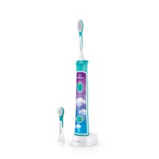 PHILIPS Brosse à dents électrique sonique pour enfants avec Bluetooth vert HX6322/04