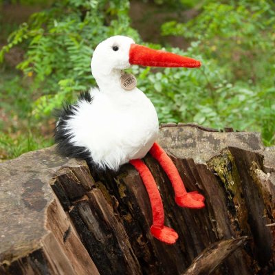 Rappa Plush Stork Bird 39 cm ECO-FRIENDLY