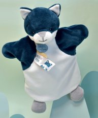 Doudou Pluszowa pacynka wilk 25 cm