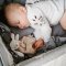 BABYONO Leżaczek i kocyk 2 w 1 Baby Bunny 0m+