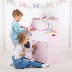 Tidlo Wooden Country Kitchen - Pink
