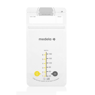 MEDELA Bolsas de almacenamiento de leche materna 180 ml, 25 piezas