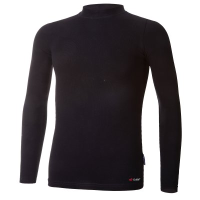 Maglietta DR sottile collo alto Outlast® - nero