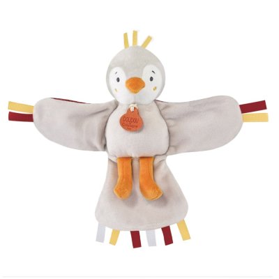 Doudou Zestaw prezentowy - muzyczna pluszowa zabawka ptaszek czerwony 23 cm