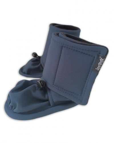 Botinhas de softshell aquecidas, botinhas de inverno - azul escuro/preto