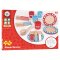 Bigjigs Toys Holz Geschirr-Set mit Punkten