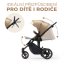 KINDERKRAFT SELECT Passeggino combinato 3 in 1 Prime 2 Sandrose Beige, Premium