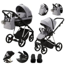 ADAMEX Wózek wielofunkcyjny Quantum Special Edition Grey/Silver