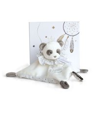 Doudou Darčeková sada - plyšová hračka na maznanie panda 20 cm