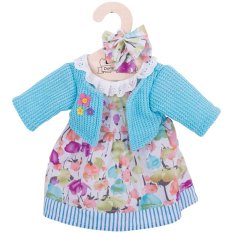 Bigjigs Toys Türkisfarbenes Kleid mit Pullover für Puppe 38 cm