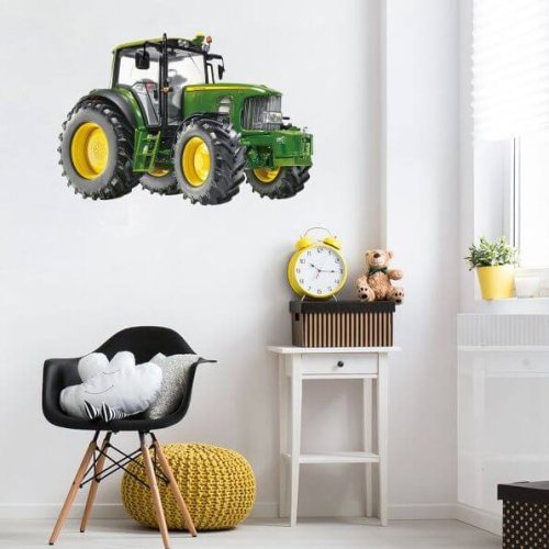 Lasten seinätarrat pojille - Traktori N.2 - 94x140cm