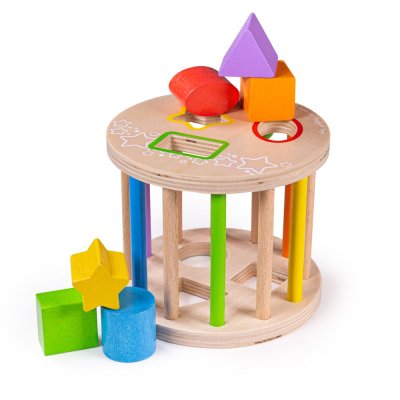 Bigjigs Baby Rol met vormen