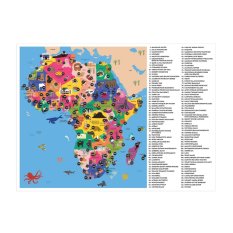 Puzzle géographique Mudpuppy Carte d'Afrique 70 pièces