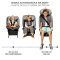 KINDERKRAFT Bilbarnstol I-Grow i-Size 40-150cm Svart