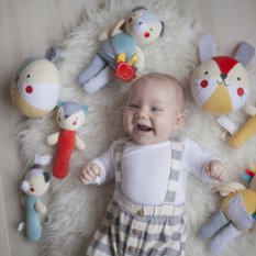 Hochet couineur ours Petit Collage