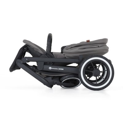 PETITE&MARS Kočárek kombinovaný ICON 2v1 Dove Grey XXL AIR + Core Pro i-Size Black Grey + Báze