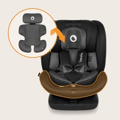 LIONELO Seggiolino Auto Bastiaan i-Size (40-150 cm) Black Grey