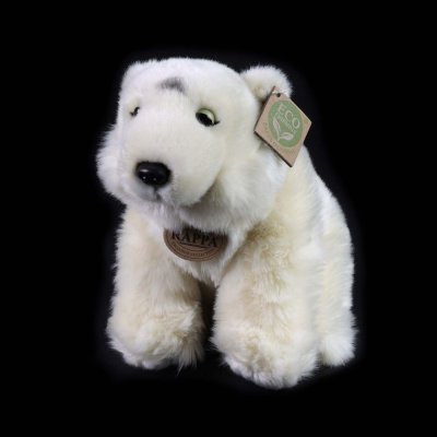 Rappa Plišasti polarni medvedek 30 cm ECO-FRIENDLY