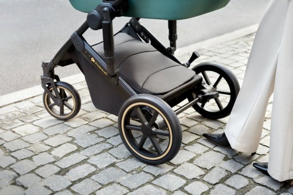 KINDERKRAFT SELECT Kinderwagen kombiniert 3 in 1 Prime 2 Dunkelgrün, Premium