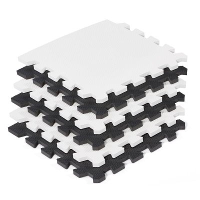 KINDERKRAFT Schaumstoff Puzzlematte Luno 150 x 180 cm Schwarz, 30 Stk.