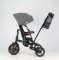 Rowerek trójkołowy QPLAY Comfo Max Grey, 7w1, wiek 10-72 miesiące